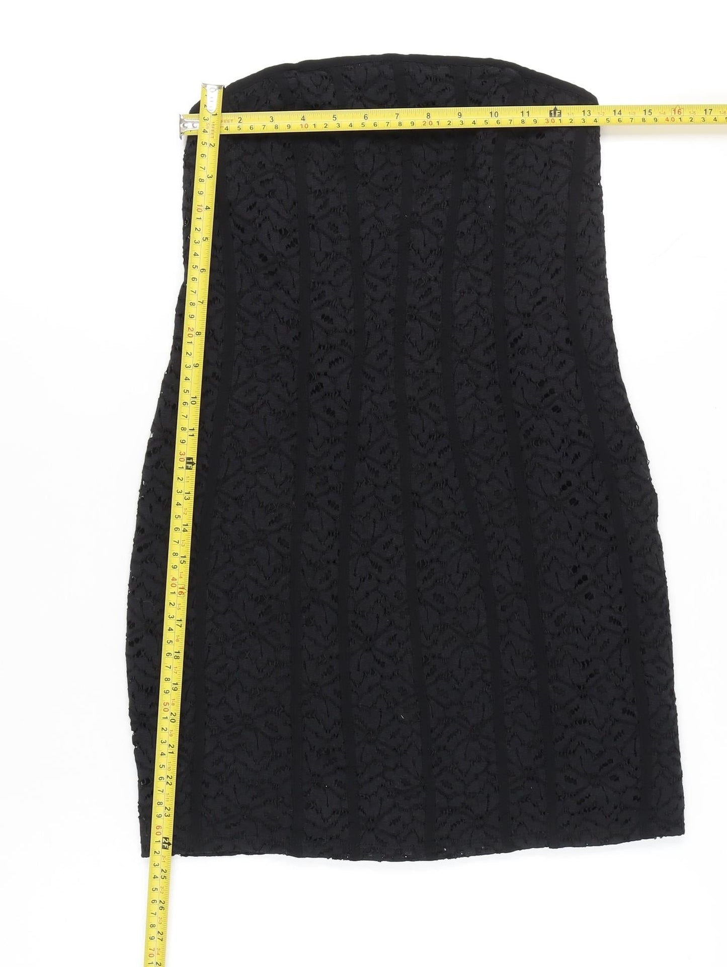 Kimchi Blue Women’s Black Strapless Lace Bodycon Dress Size M