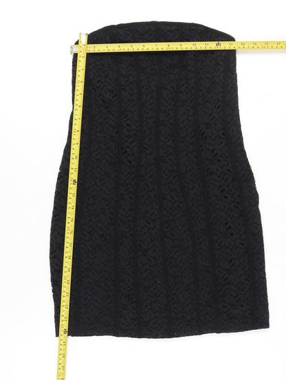 Kimchi Blue Women’s Black Strapless Lace Bodycon Dress Size M