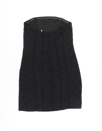 Kimchi Blue Women’s Black Strapless Lace Bodycon Dress Size M