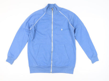 Mens UK Size M French Connection Blue Full Zip Sweatshirt
