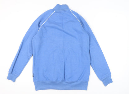 Mens UK Size M French Connection Blue Full Zip Sweatshirt