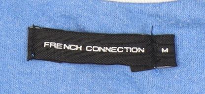 Mens UK Size M French Connection Blue Full Zip Sweatshirt