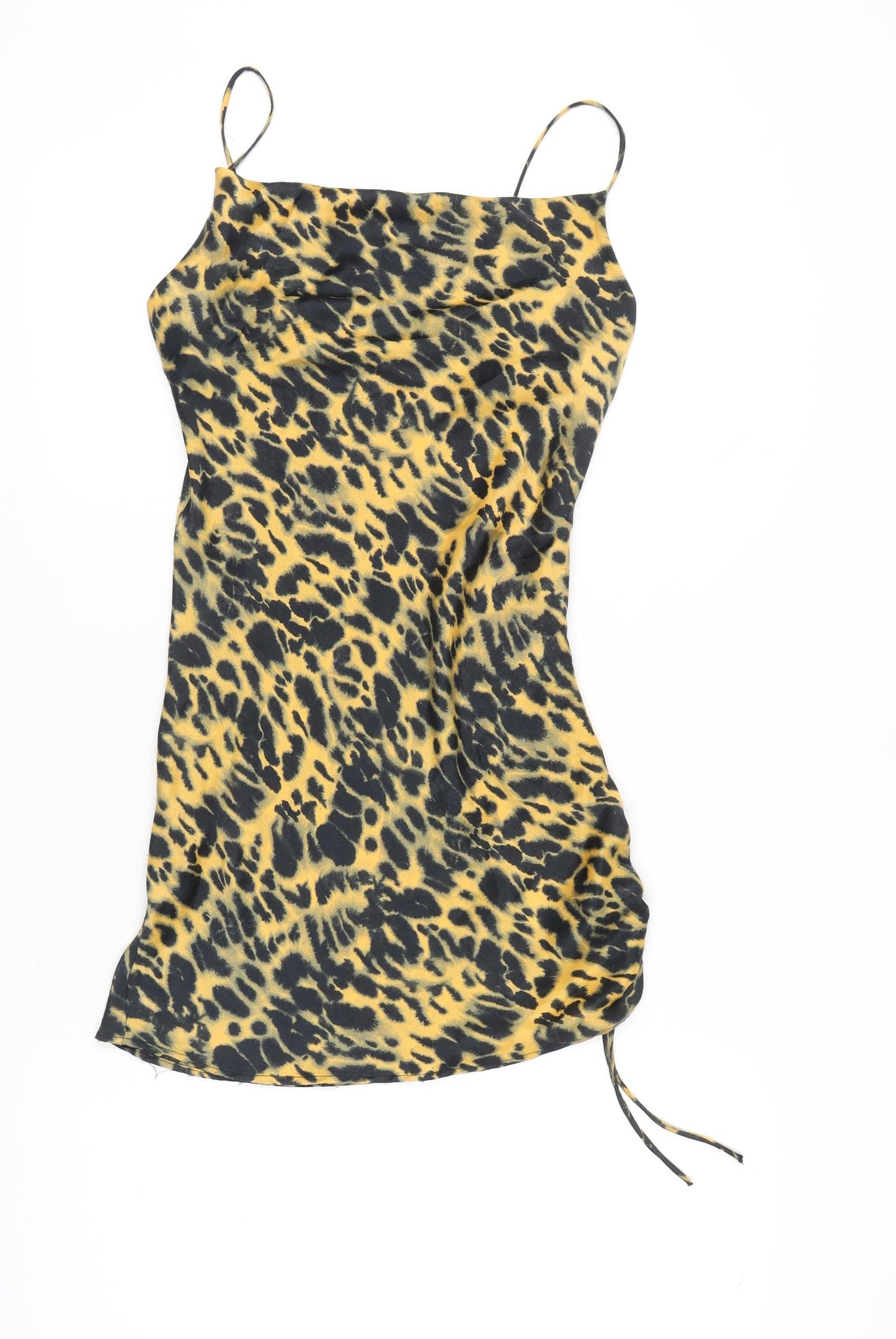 Topshop Women’s Multicoloured Leopard Print Mini Slip Dress UK 6