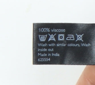 John Lewis Women’s Multicoloured Bird Print Viscose Blouse Size 8