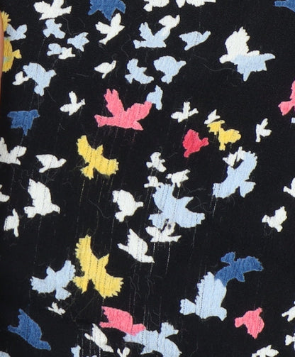 John Lewis Women’s Multicoloured Bird Print Viscose Blouse Size 8