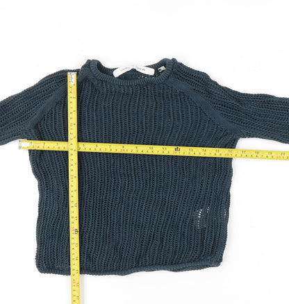 Uniqlo and Lemaire Women’s Blue Open-Knit Cotton Jumper Size S