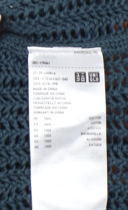 Uniqlo and Lemaire Women’s Blue Open-Knit Cotton Jumper Size S