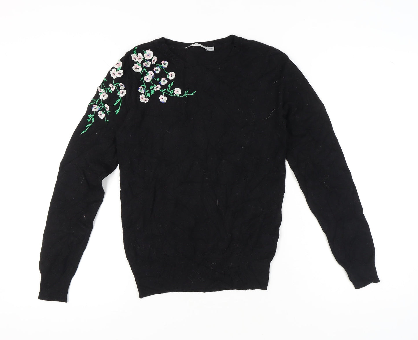 Womens UK Size S Oasis Black Pullover Jumper