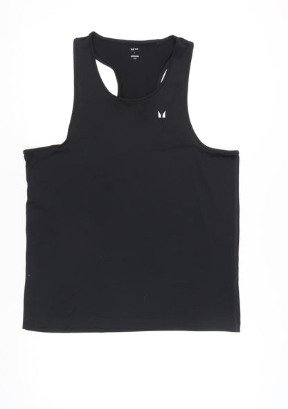 MP Men’s Black Tank Top L Athletic Fit Gym Training Sportswear