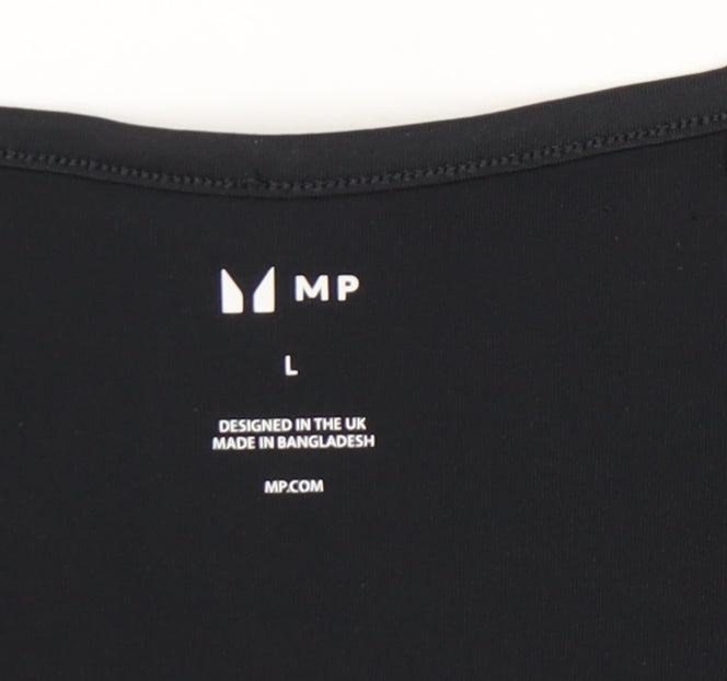 MP Men’s Black Tank Top L Athletic Fit Gym Training Sportswear