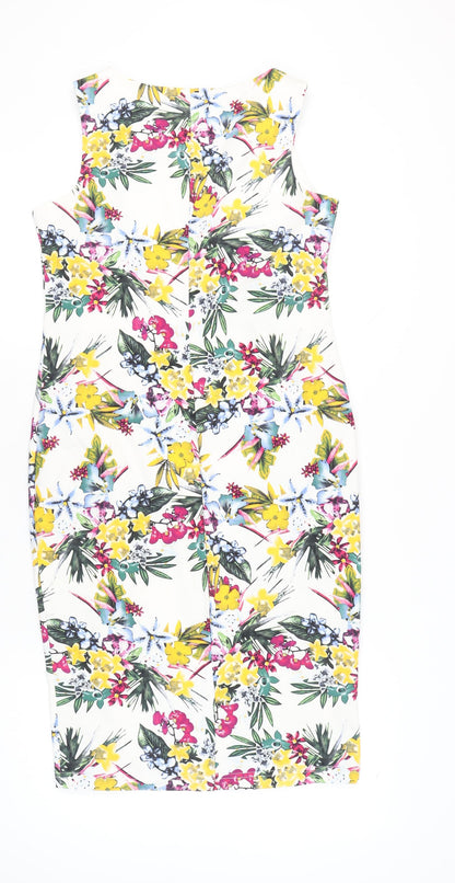 F&F Women’s Multicoloured Floral Bodycon Dress Size 16