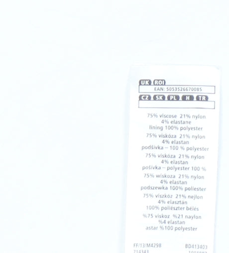 F&F Women’s Multicoloured Floral Bodycon Dress Size 16