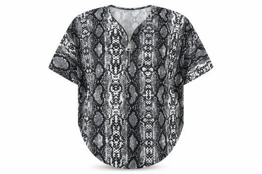 Womens UK Size S QED London Black Tunic Blouse
