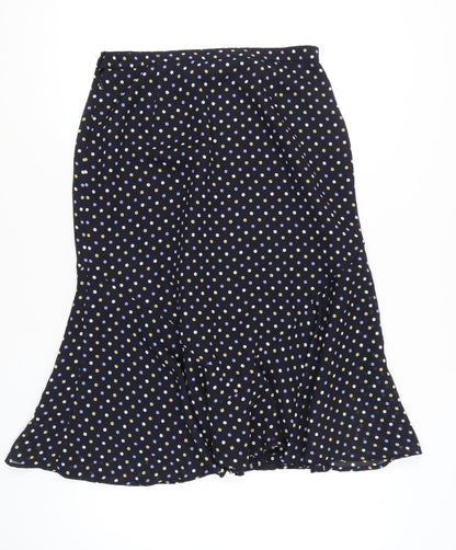 Eastex Women’s Blue Polka Dot Midi Trumpet Skirt Size 12