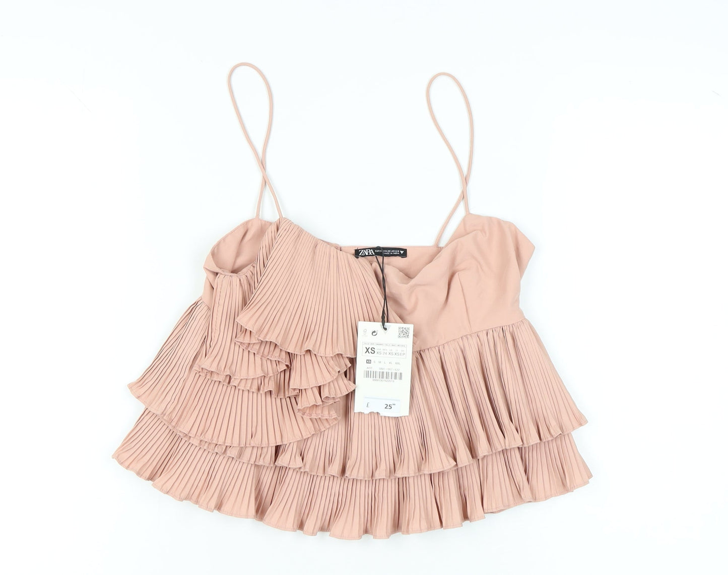 Womens UK Size XS Zara Pink Camisole Tank