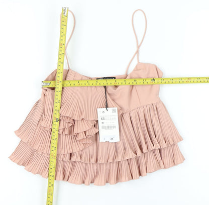 Womens UK Size XS Zara Pink Camisole Tank