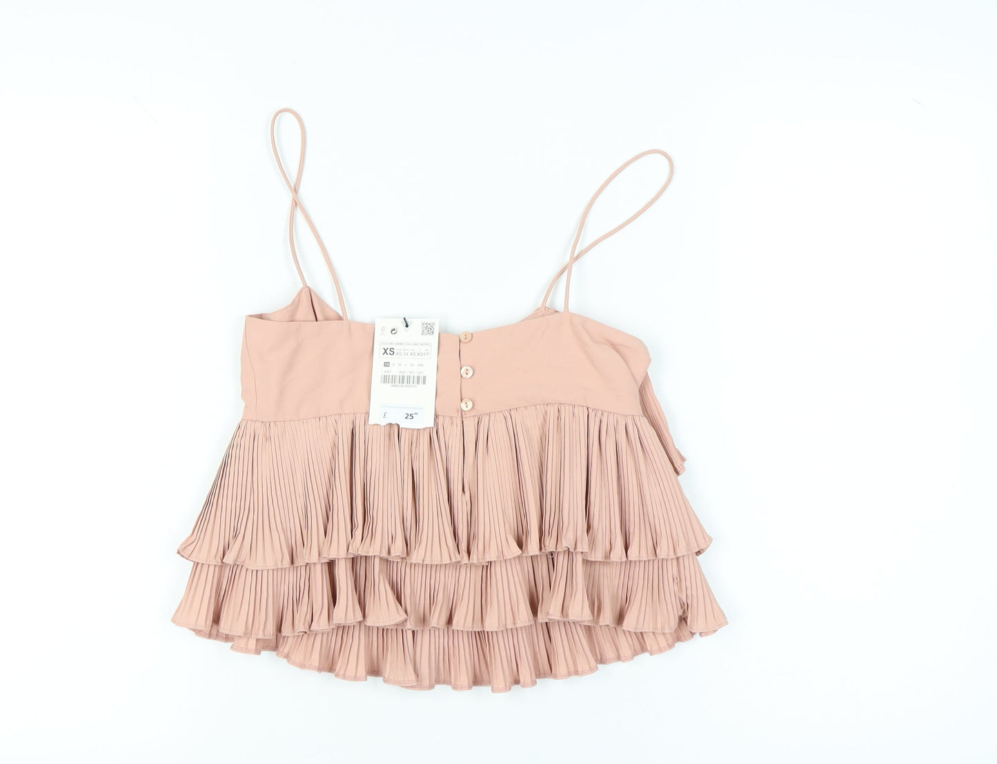 Womens UK Size XS Zara Pink Camisole Tank