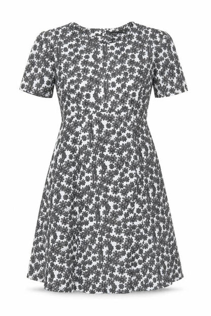Dorothy Perkins Women’s Black White Floral A-Line Dress Size 6