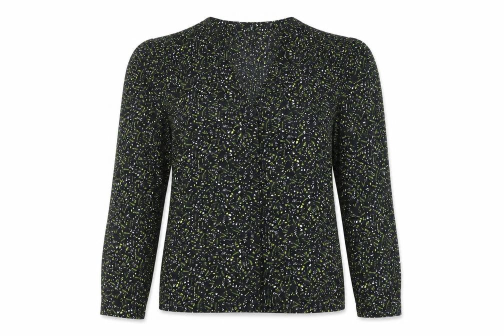Womens UK Size 10 Topshop Black Wrap Blouse