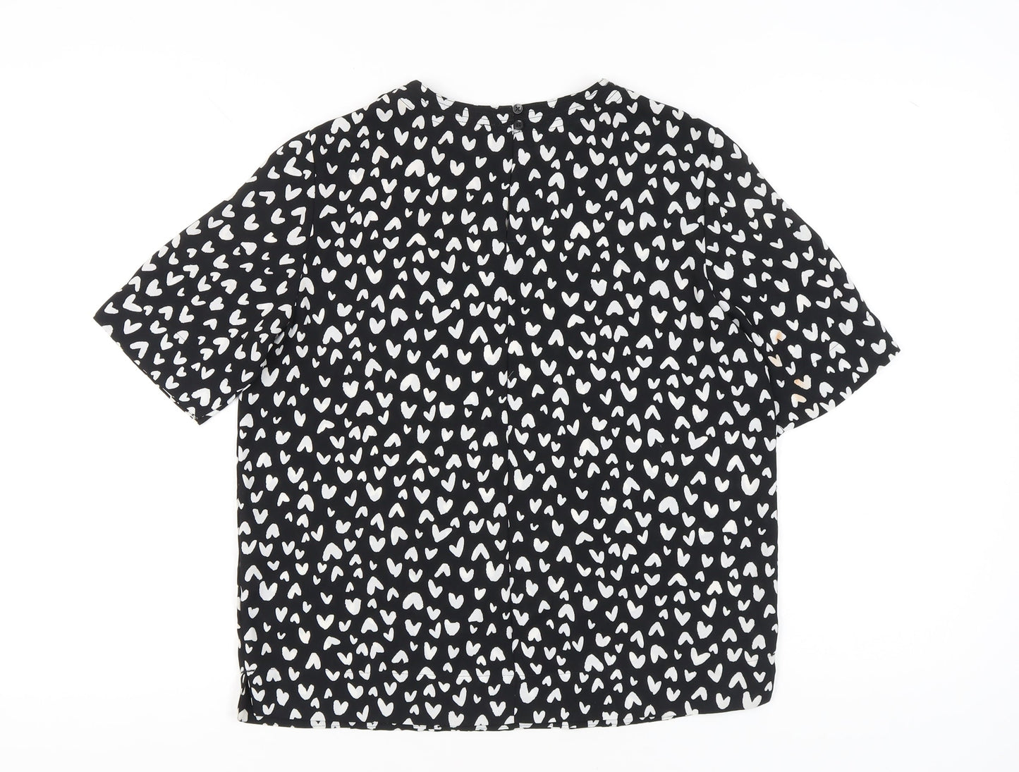 Womens UK Size 10 Marks and Spencer Black Basic Blouse