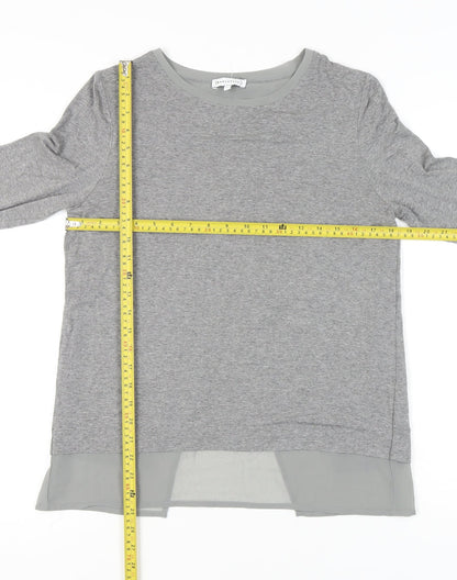Womens UK Size 8 Warehouse Grey Tunic Blouse