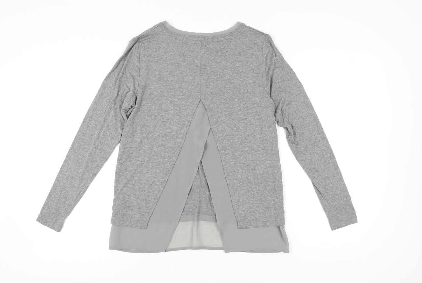Womens UK Size 8 Warehouse Grey Tunic Blouse