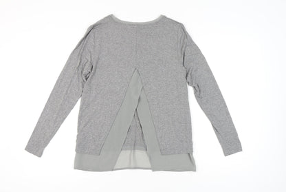 Womens UK Size 8 Warehouse Grey Tunic Blouse