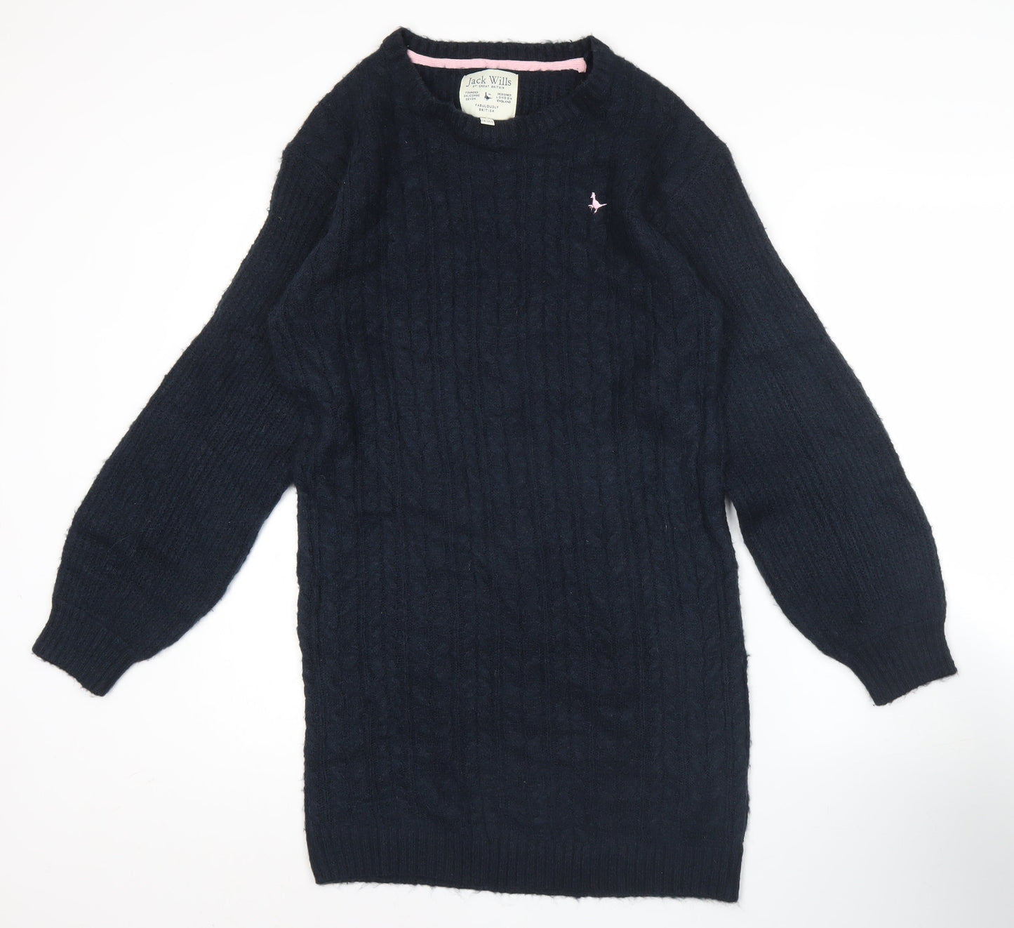 Teens UK Size 14 Jack Wills Blue Pullover Jumper
