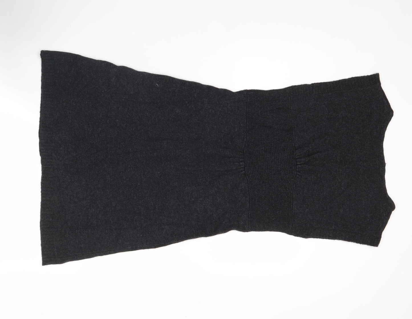 Stella Forest Womens Black Knit Sleeveless Bodycon Dress Size 12