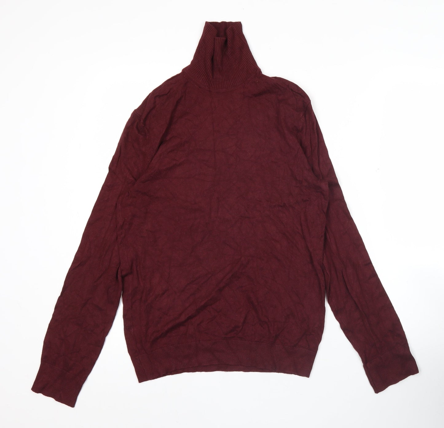 Womens UK Size 2XS Bershka Red Pullover Jumper