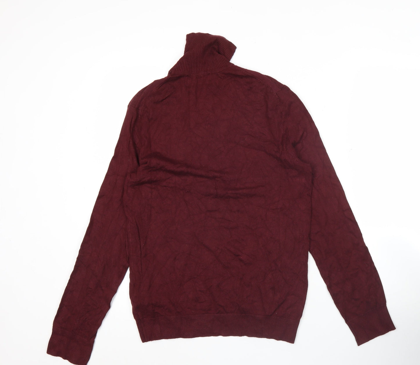 Womens UK Size 2XS Bershka Red Pullover Jumper