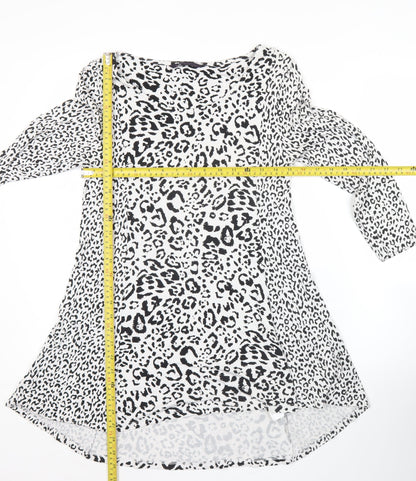 Marks and Spencer Women’s Leopard Print Knee Length Shift Dress UK 10