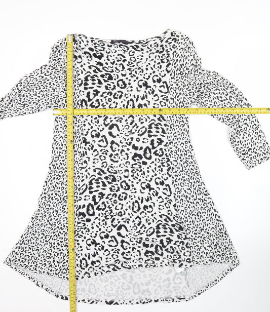 Marks and Spencer Women’s Leopard Print Knee Length Shift Dress UK 10