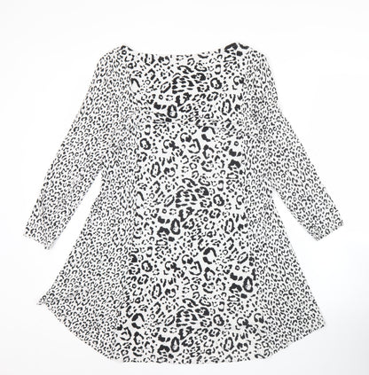 Marks and Spencer Women’s Leopard Print Knee Length Shift Dress UK 10