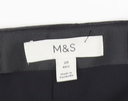 Marks & Spencer Women's Black Floral Pencil Skirt Size 20