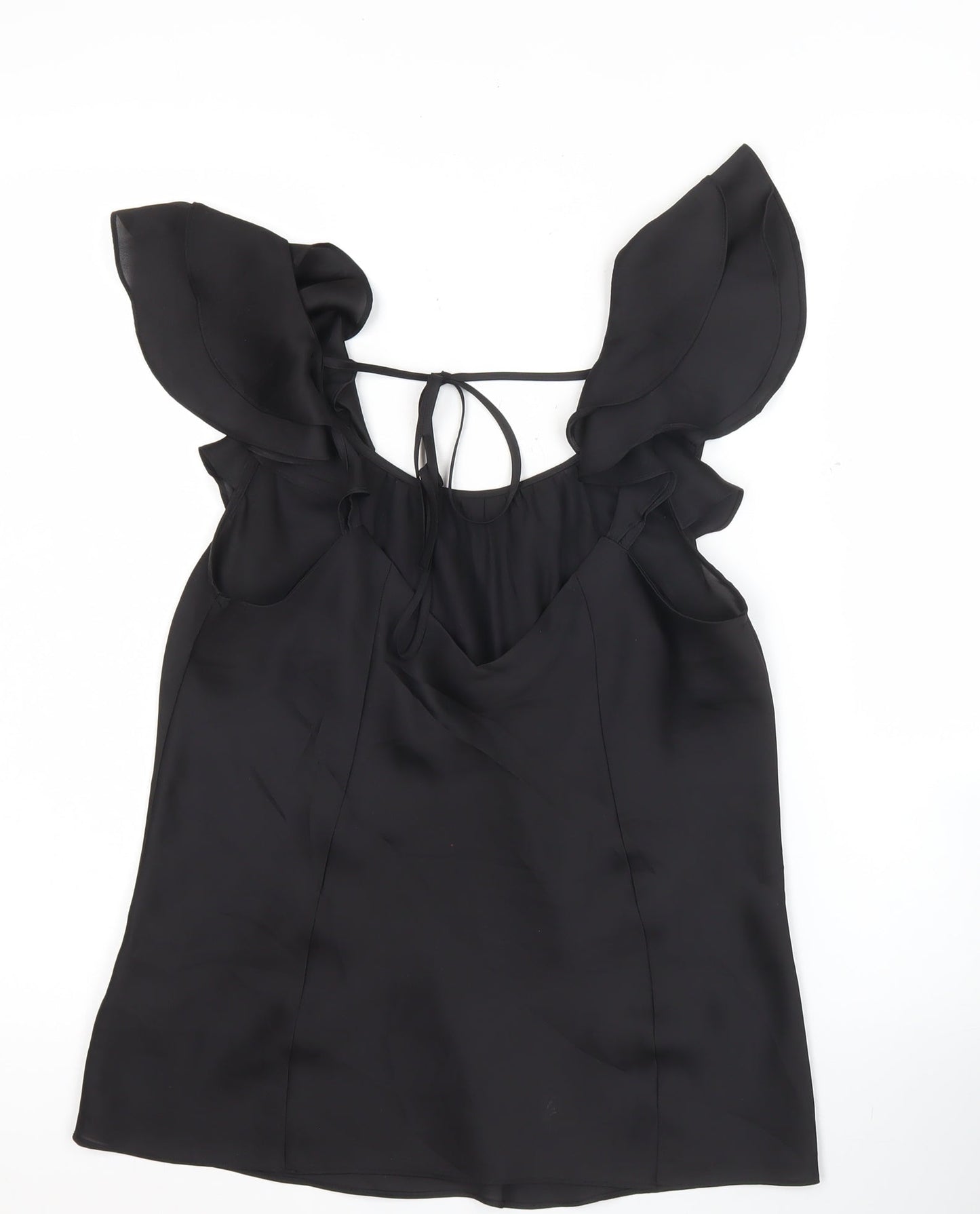 Womens UK Size 12 Coast Black Tunic Blouse