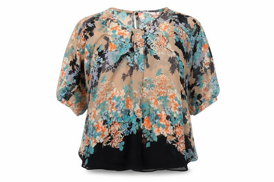 Womens UK Size 8 New Look Multicoloured Tunic Blouse