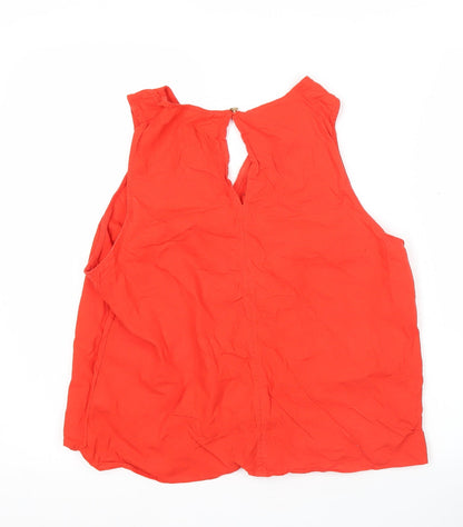 Womens UK Size 16 Marks and Spencer Red Tunic Blouse
