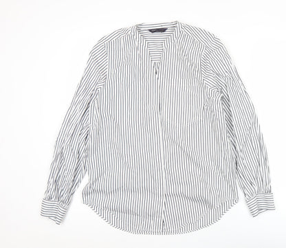 Womens UK Size 8 Marks and Spencer White Tunic Blouse