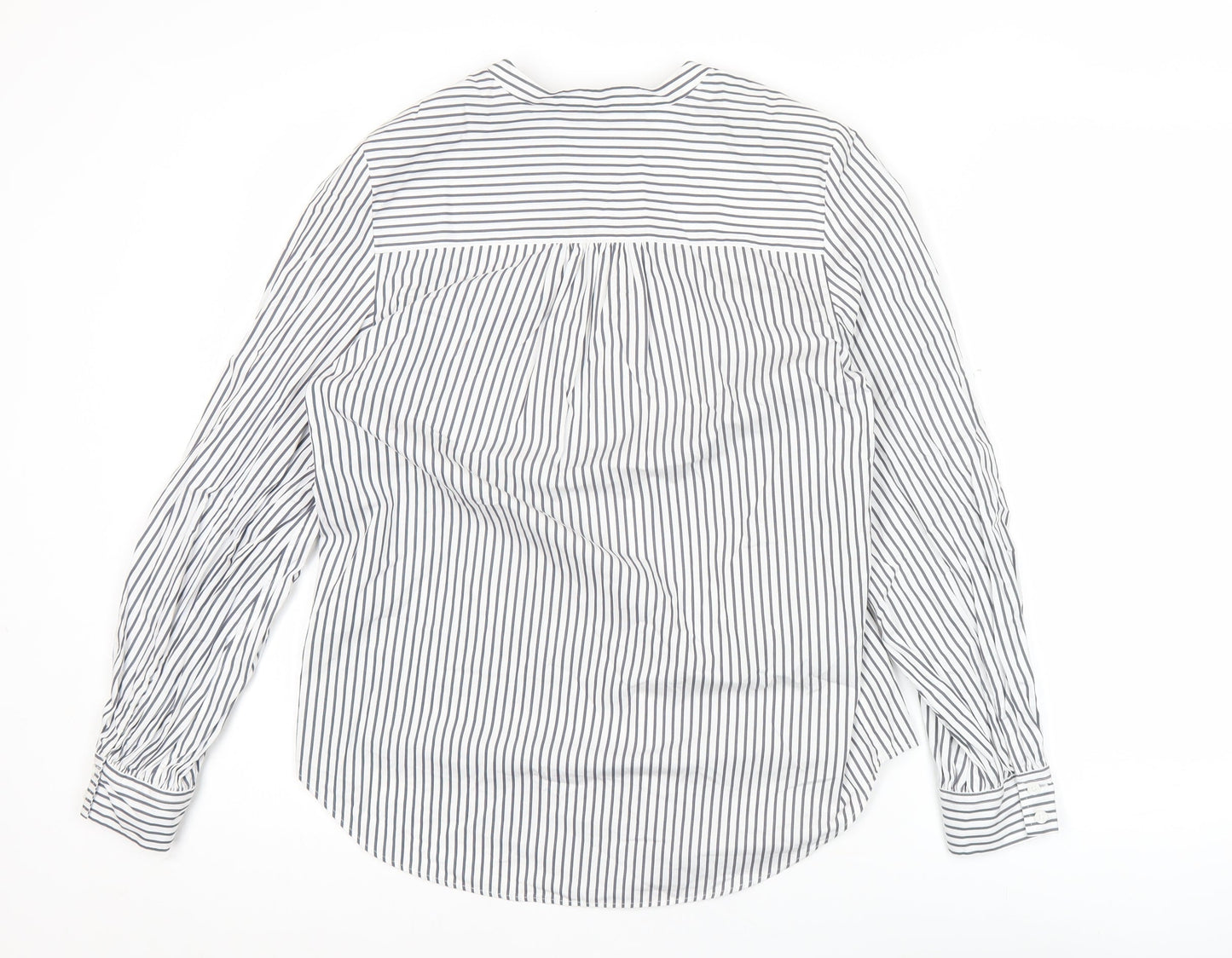 Womens UK Size 8 Marks and Spencer White Tunic Blouse