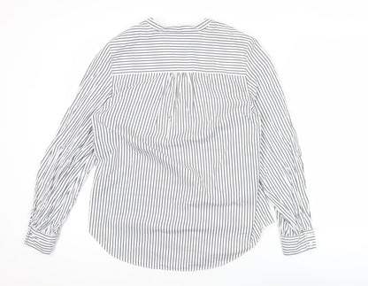 Womens UK Size 8 Marks and Spencer White Tunic Blouse