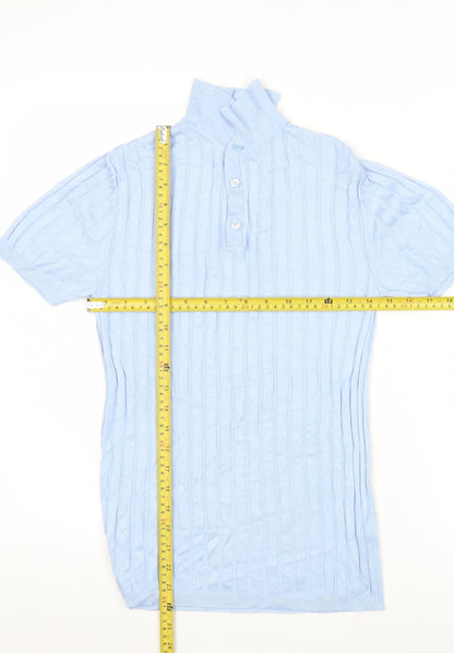 Womens UK Size XS River Island Blue Basic Polo