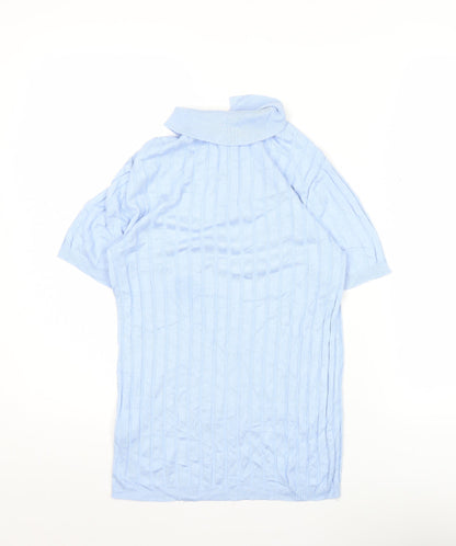 Womens UK Size XS River Island Blue Basic Polo
