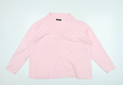 Womens UK Size L BM Pink Pullover Jumper