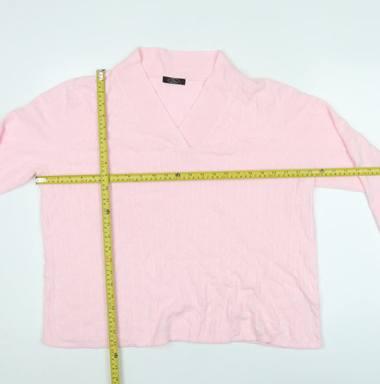 Womens UK Size L BM Pink Pullover Jumper