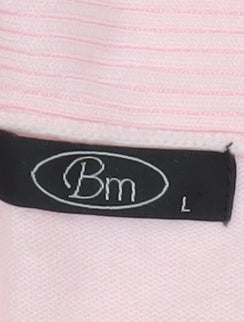 Womens UK Size L BM Pink Pullover Jumper