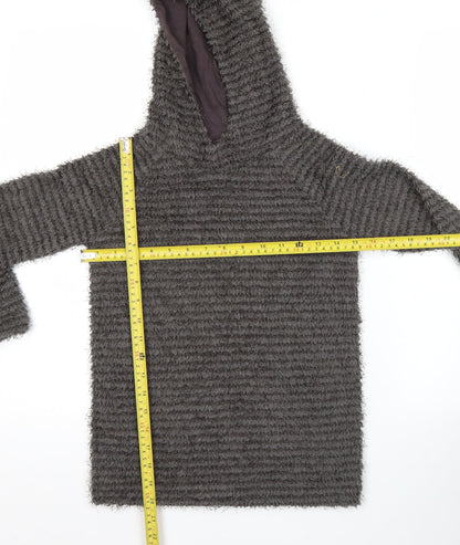 Imoga Teens Grey Pullover Hoodie Size 8 Fleece Lined Winter Top