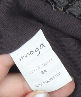 Imoga Teens Grey Pullover Hoodie Size 8 Fleece Lined Winter Top