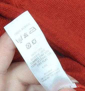 Womens UK Size 16 BHS Red Pullover Jumper