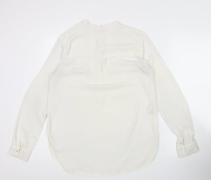 Womens UK Size XS Mango Ivory Tunic Blouse